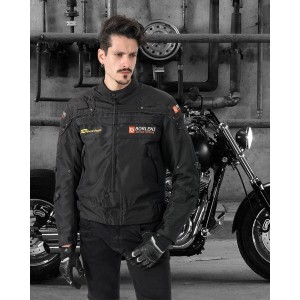 BORLENI Chaqueta de moto a prueba de viento Talla-L