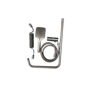 INEX EUROPA Columna Ducha Negro Gris Titanio con Cabezal Cuadrado
