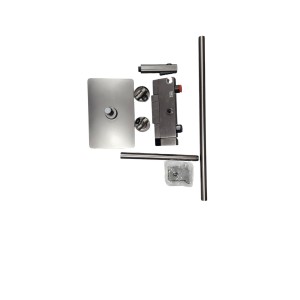INEX EUROPA Columna Ducha Negro Gris Titanio con Cabezal Cuadrado