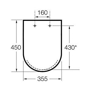 Asiento de inodoro Roca Dama N Senso con tapa A801780004
