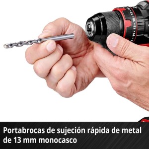 Einhell Taladro percutor con batería TE-CD 18/44 Li-i Power X-Change