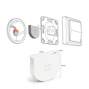 Philips Hue - Módulo de interruptor de pared, permite un acceso constante a dispositivos Hue