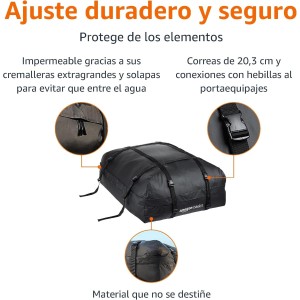 Amazon Basics Cofre de Techo Blando para Coche, 425L, Impermeable