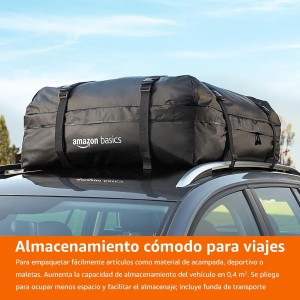 Amazon Basics Cofre de Techo Blando para Coche, 425L, Impermeable