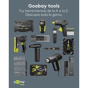 goobay Pistola de aire caliente 1500 W con pantalla LCD