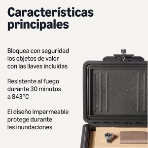 Amazon Basics Caja Fuerte para Documentos Ignífuga