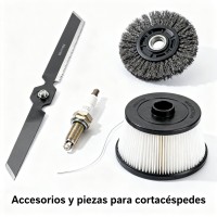Accesorios y piezas para cortacéspedes