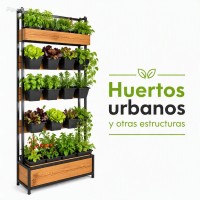 Huertos urbanos y otras estructuras