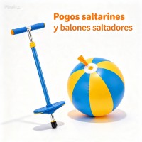 Pogos saltarines y balones saltadores