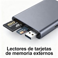 Lectores de tarjetas de memoria externos