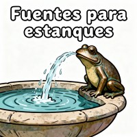 Fuentes para estanques