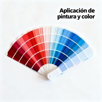 Aplicación de pintura y color