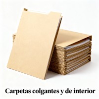 Carpetas colgantes y de interior