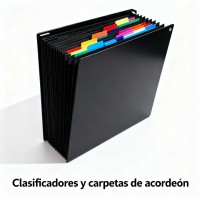 Clasificadores y carpetas de acordeón